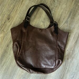 Large Brown Top Grain Leather Filson Carry All Tote Bag